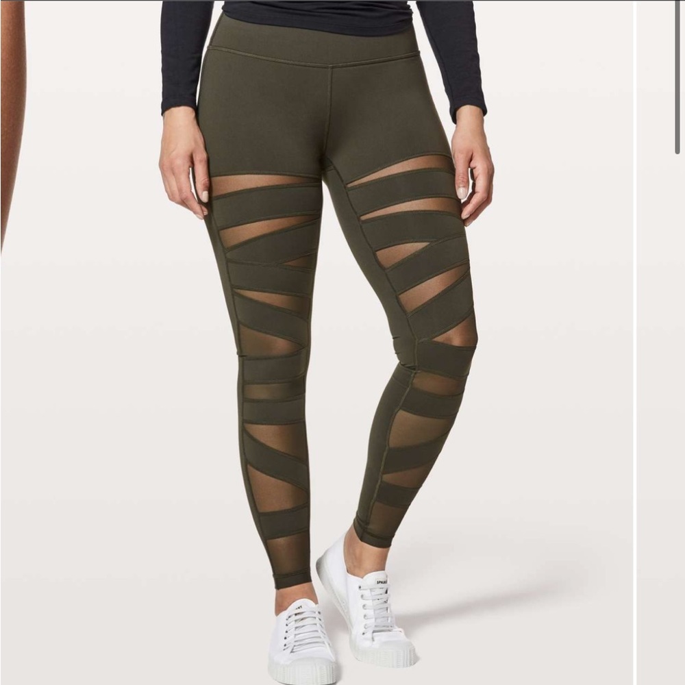 Lululemon Wunder Under Pant (Hi-Rise) *Tech Mesh 28" (size 4)